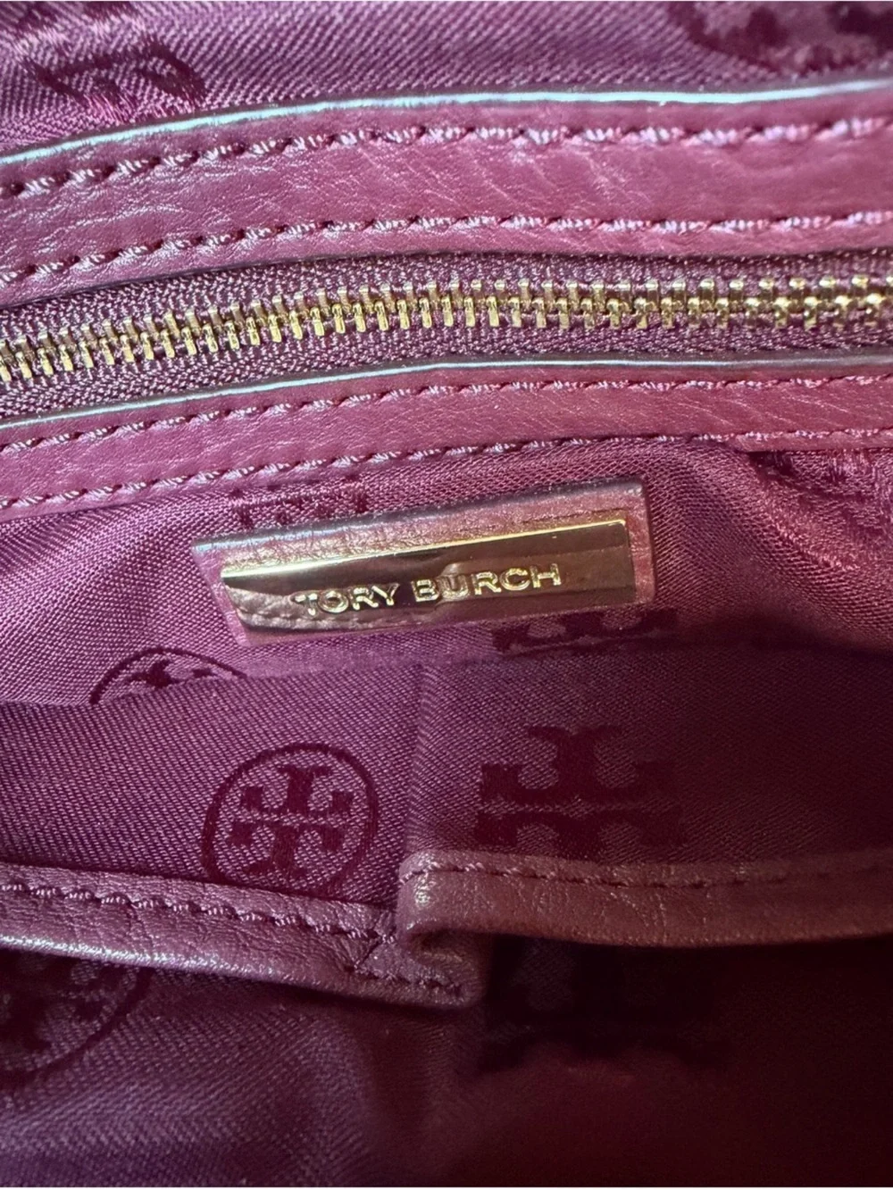TORY BURCH Medium Leather Handle Bag